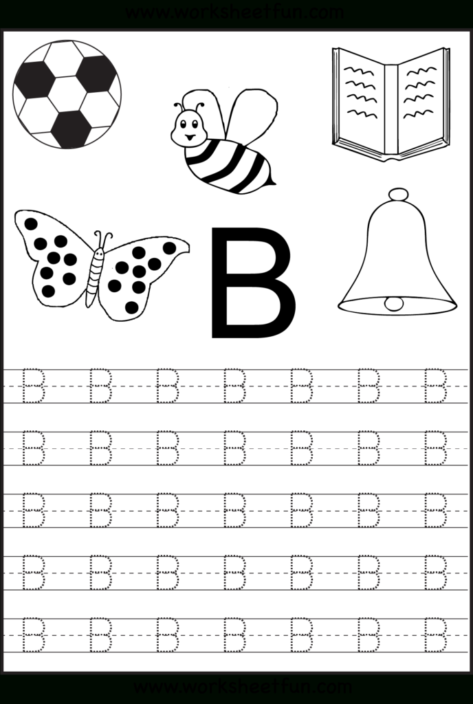 Free Printable Letter Tracing Worksheets For Kindergarten Inside Alphabet Worksheets Kindergarten Free