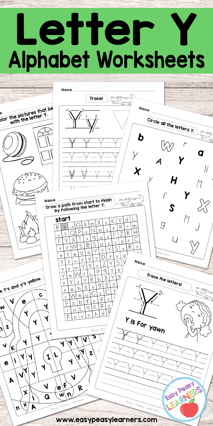 Free Printable Letter Y Worksheets - Alphabet Worksheets in Letter Y Worksheets Free