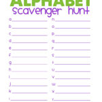 Free Printable Scavenger Hunt | Alphabet Scavenger Hunt In Alphabet Hunt Worksheets