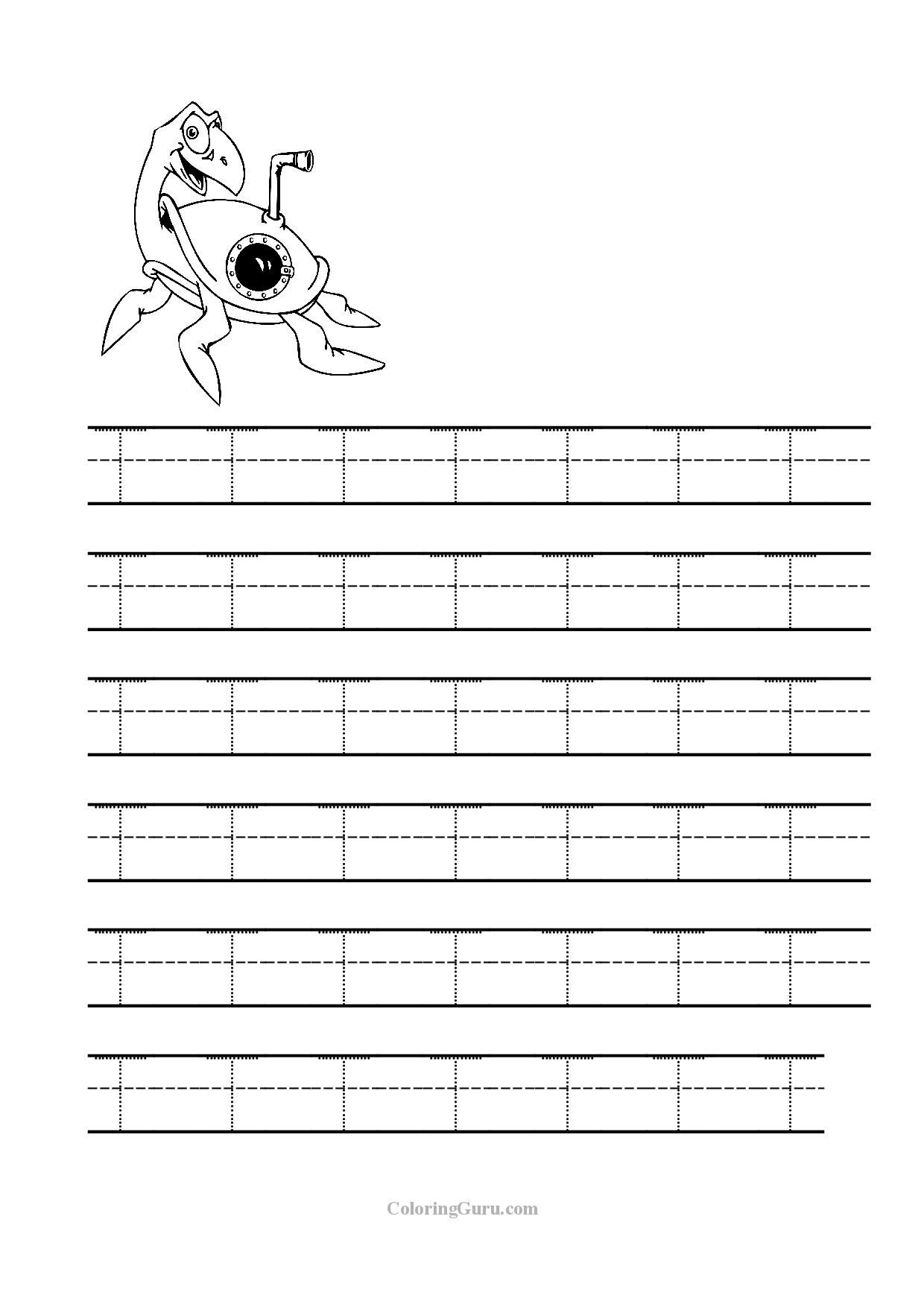 Free Printable Tracing Letter T Worksheets For Preschool for Letter T Worksheets Prek
