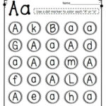 Free Uppercase & Lowercase Letter Recognition Packet | Dot Inside Alphabet Recognition Worksheets For Kindergarten