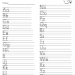 Handwriting Practice.pdf | Kindergarten Handwriting Throughout The Alphabet Worksheets Pdf