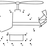 Helicopter   Connect The Dotscapital Letters Intended For Alphabet Worksheets Connect The Dots