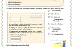 How To Write A Letter Of Complaint – English Esl Worksheets throughout Alphabet Worksheets Esl Pdf