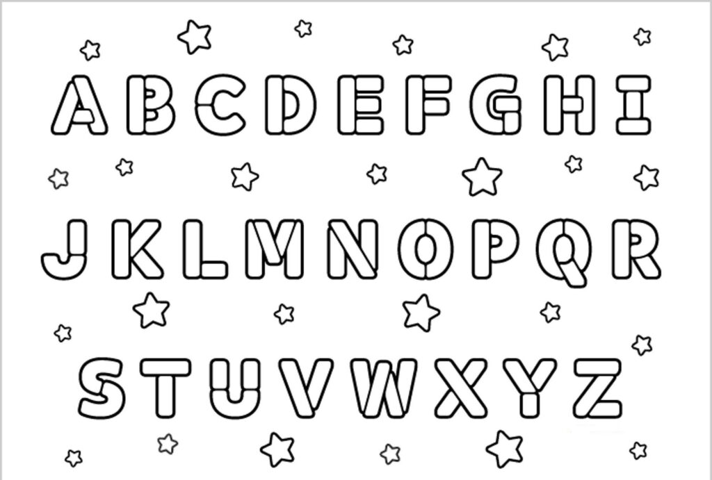 Introduce The Alphabet With These Alphabet Coloring Pages Regarding Alphabet Coloring Worksheets Pdf