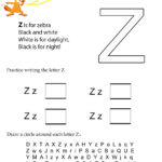 Kids Under 7: Letter Z Worksheets Intended For Letter Z Worksheets For Toddlers