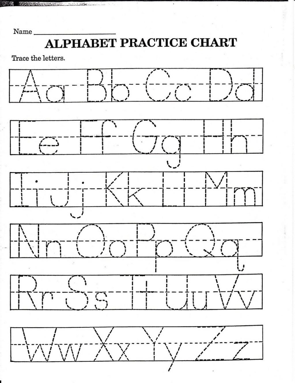 Kids Worksheets Az For Kindergarten Alphabet Printable throughout Alphabet Handwriting Worksheets A To Z Printable