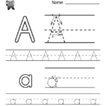 Kids Worksheets Kindergarten Alphabet To Print Activity Throughout Letter Worksheets Kindergarten
