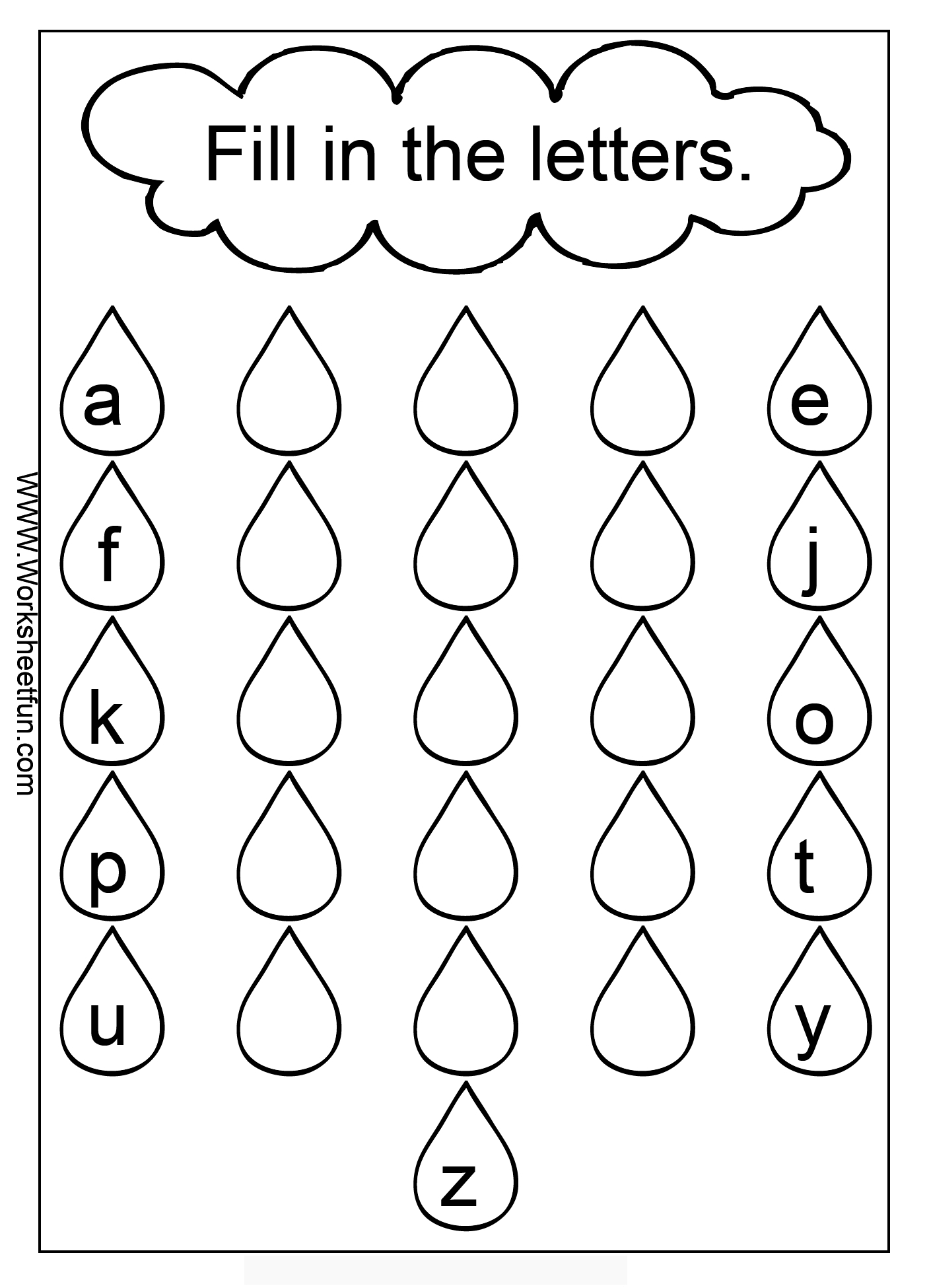 Kids Worksheets Missing Lowercase Letters Small Ree with regard to Alphabet Worksheets With Missing Letters