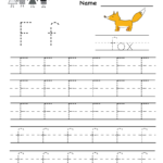 Kindergarten Letter F Writing Practice Worksheet Printable In Letter F Worksheets Free