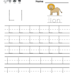 Kindergarten Letter L Writing Practice Worksheet Printable With Regard To Letter Ll Worksheets