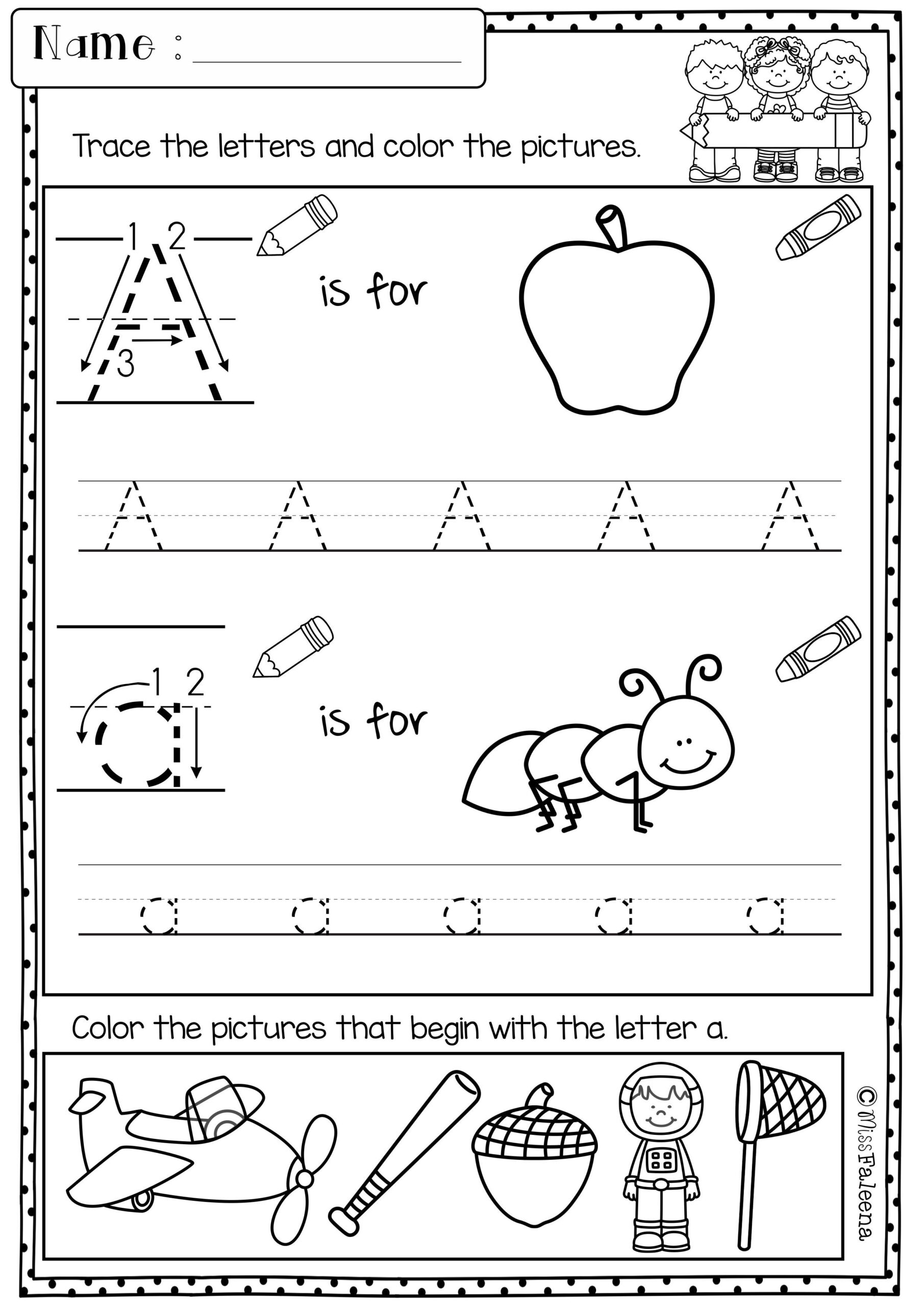 Kindergarten Morning Work (Set 1) | Kindergarten Morning intended for Alphabet Letters Worksheets Grade 1