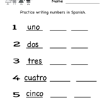 Kindergarten Spanish Worksheet Printable For Alphabet Spanish Worksheets