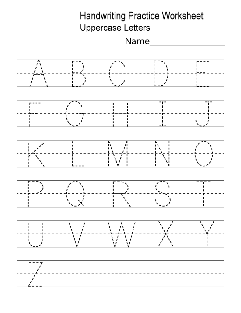 Kindergarten Worksheets Pdf Free Download | Writing In Alphabet Practice Worksheets Pdf