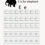 Kindergarten Worksheets: Printable Tracing Worksheet Pertaining To Alphabet Tracing Worksheets E