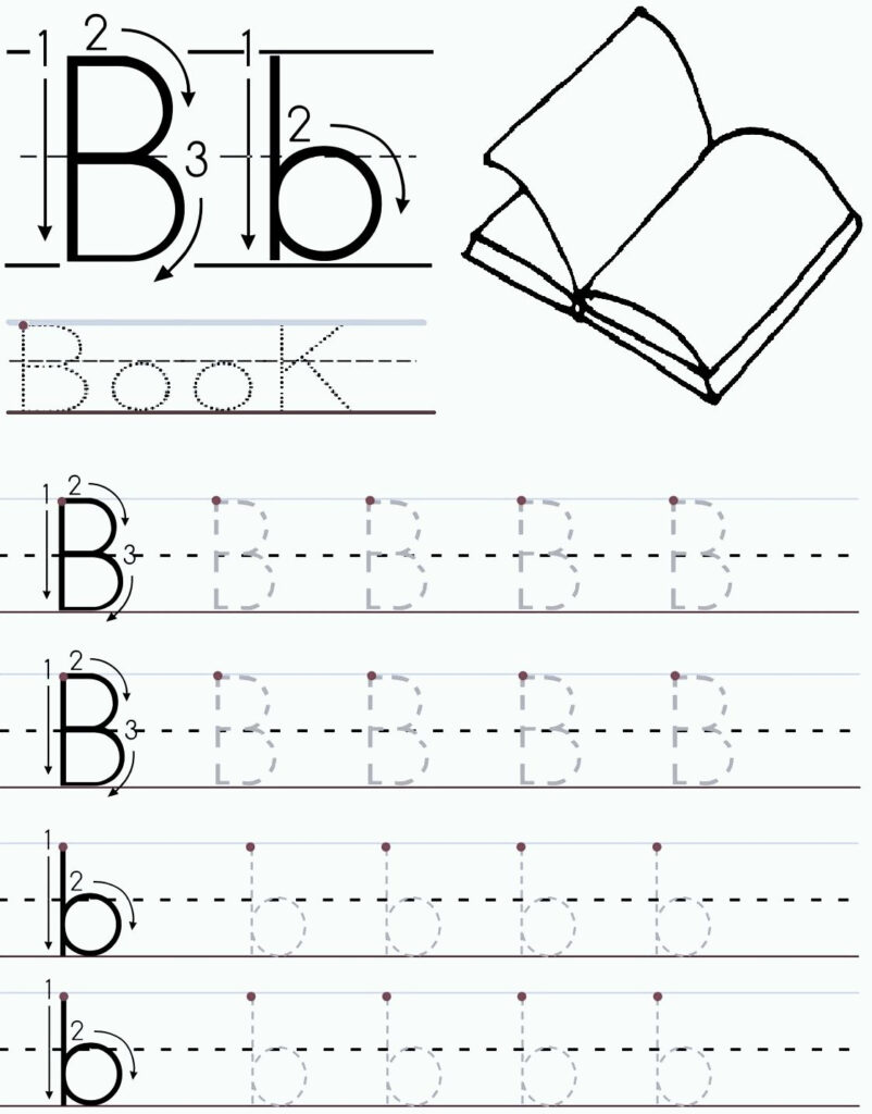Learning To Print Worksheet Preschool | Printable Worksheets Inside Letter B Worksheets Printable