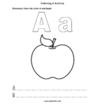 Letter A Alphabet Coloring Pages Worksheets | Afrikaans For Letter A Alphabet Worksheets