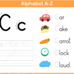 Letter C Tracing Worksheet | Super Coloring | Alphabet Inside Letter C Worksheets Super Teacher