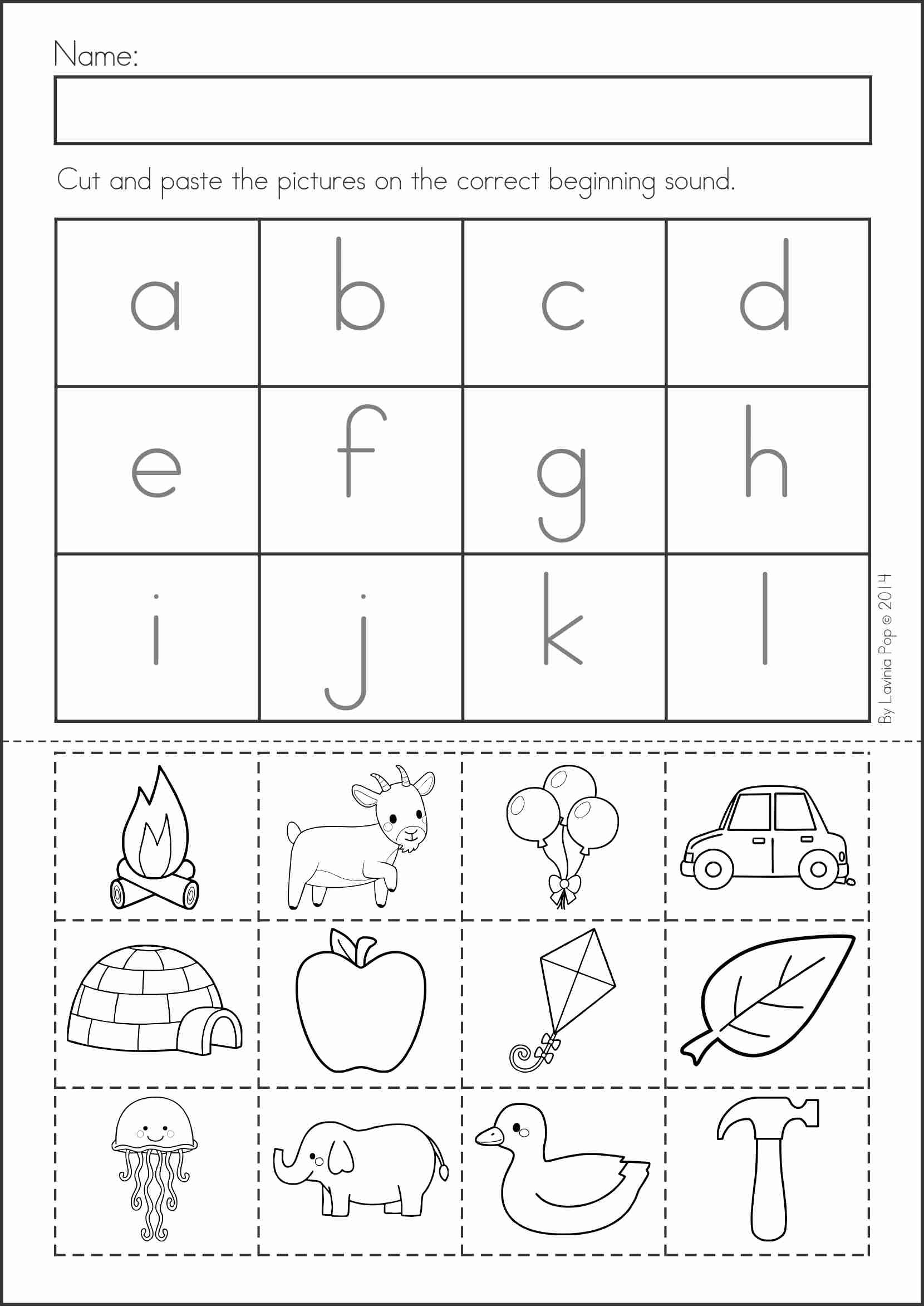 Letter Cut And Paste Worksheet | Printable Worksheets And intended for Letter Matching Worksheets Cut And Paste