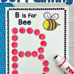 Letter Dot Painting Worksheets (Bingo Dauber Activity With Regard To Alphabet Dauber Worksheets
