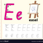 Letter E Tracing Alphabet Worksheets Intended For Letter E Alphabet Worksheets
