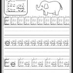 Letter E Worksheet | Preschool Writing, Preschool Worksheets Throughout Alphabet Tracing Worksheets E