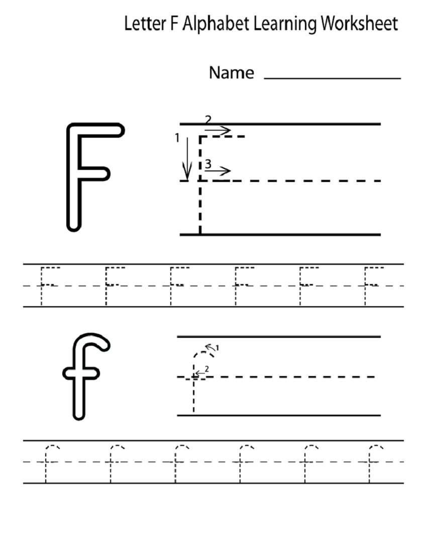 Letter F Worksheet For Preschool And Kindergarten | Activity with F Letter Worksheets