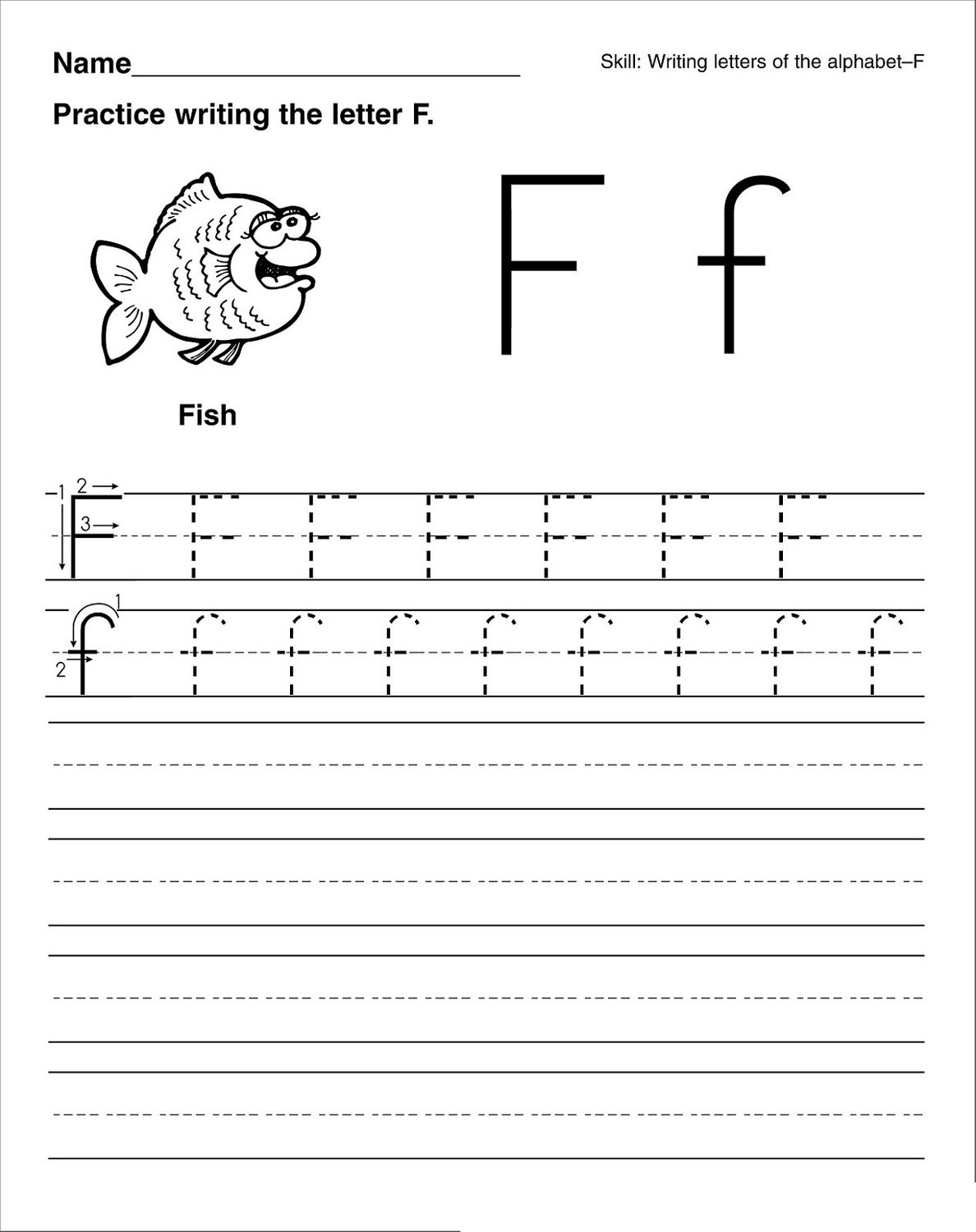 Letter F Worksheets – Kids Learning Activity intended for Letter A Worksheets For Preschool
