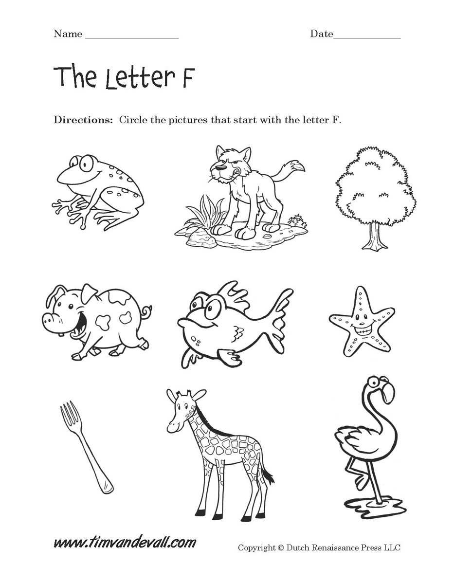 Letter F Worksheets | Preschool Alphabet Printables with Letter F Worksheets For 1St Grade