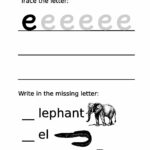 Letter Formation Worksheet Lowercase E | Free Printable Pertaining To Letter E Worksheets Lowercase