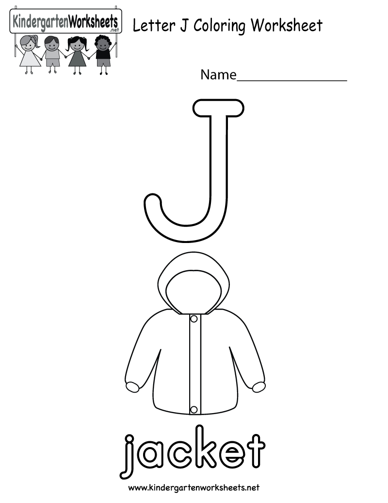 Letter J Coloring Worksheet For Preschoolers Or with regard to Letter J Worksheets Easy