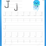 Letter J Is For Jellyfish Handwriting Practice Worksheet Inside J Letter Worksheets