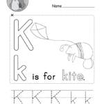 Letter K Alphabet Activity Worksheet   Doozy Moo Within Letter K Worksheets For Preschool