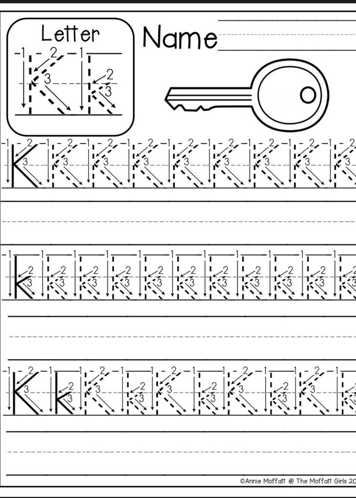 Letter K Worksheet | Preschool Writing, Letter Worksheets Pertaining To Letter K Worksheets For Preschool