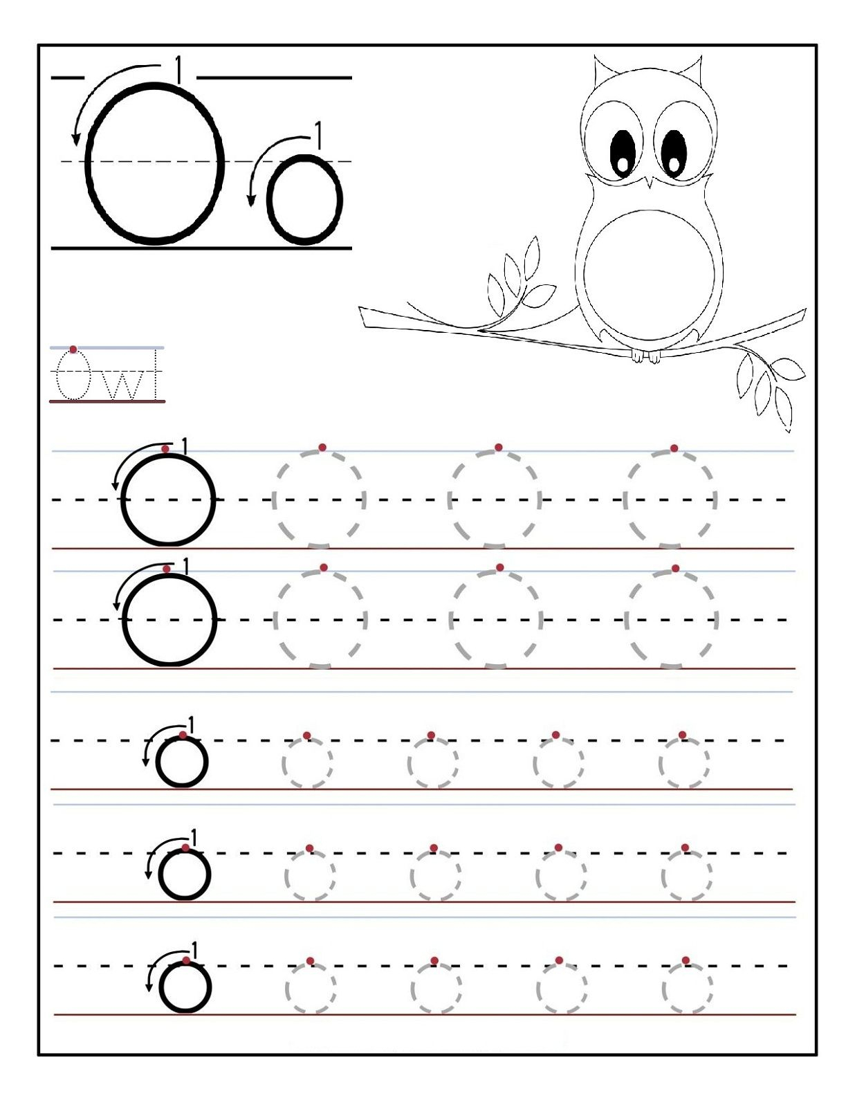 Letter O Worksheets For Preschool | Education-Craftwork in Letter O Worksheets Free Printable