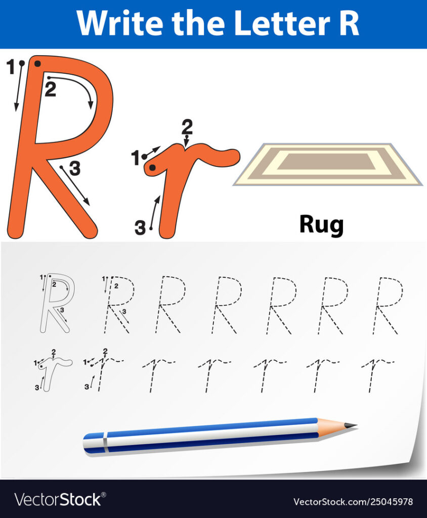 Letter R Tracing Alphabet Worksheets For Letter R Worksheets Pdf