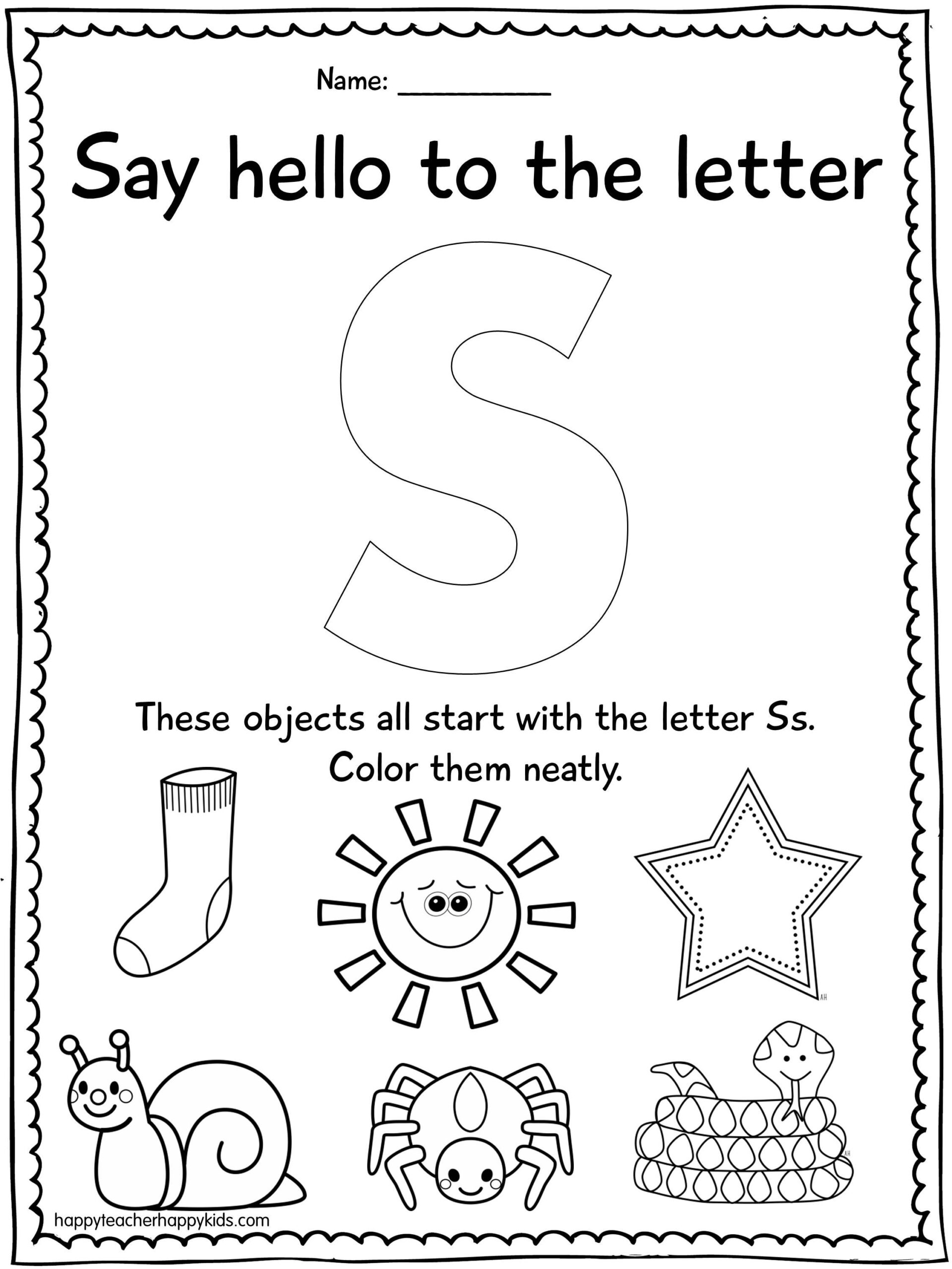 Letter S | Letter S Worksheets, Preschool Letters, Preschool pertaining to Letter S Worksheets For Kindergarten
