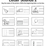 Letter Sounds Worksheet 2 | Letter Worksheets For Preschool Intended For Alphabet Dictation Worksheets