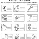 Letter Sounds Workshet 1 | Kindergarten Worksheets, Alphabet For Alphabet Worksheets Kindergarten Free