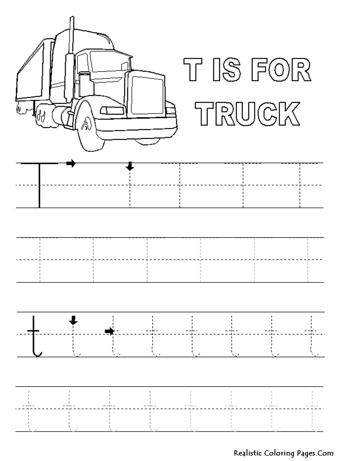 Letter T Worksheets And Coloring Pages For Preschoolers with regard to Letter T Worksheets For First Grade