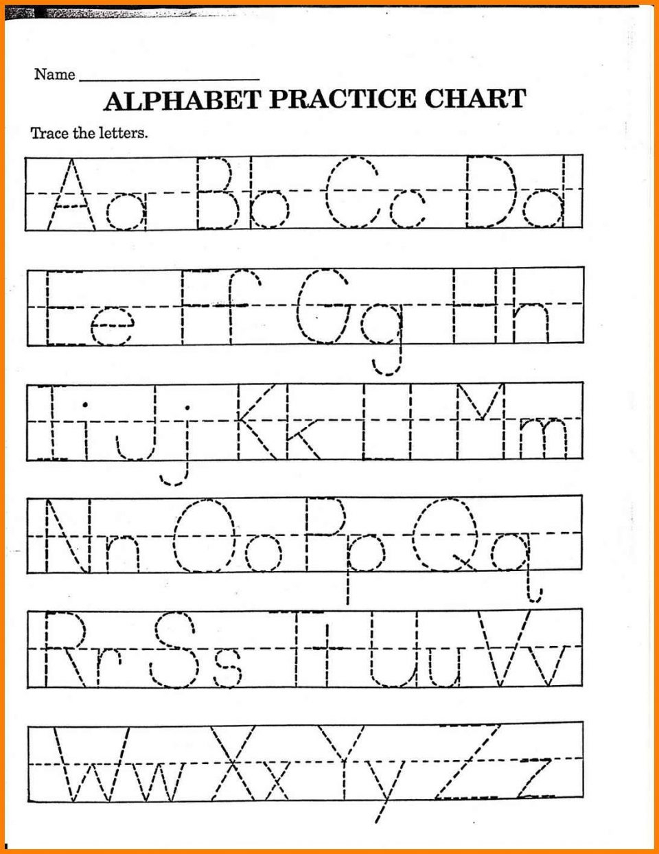 Letter Tracing Has Loads Of Printable Worksheets Free in Kindergarten Alphabet Worksheets