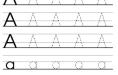 Letter Tracing Worksheet The Vowels | Printable Worksheets with Alphabet Tracing Worksheets For 4 Year Olds