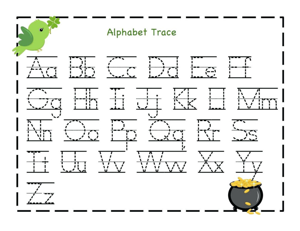 Letter Tracing Worksheets Uppercase And Lowercase Letters Throughout Alphabet Tracing Worksheets With Arrows