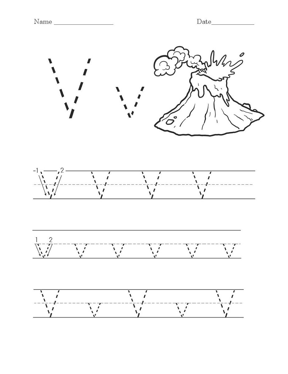 Letter V Worksheets – Kids Learning Activity intended for V Letter Worksheets