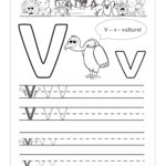Letter V Worksheets To Print | Activity Shelter With Letter V Worksheets For Kindergarten