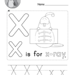 Letter X Alphabet Activity Worksheet   Doozy Moo Pertaining To X Letter Worksheets