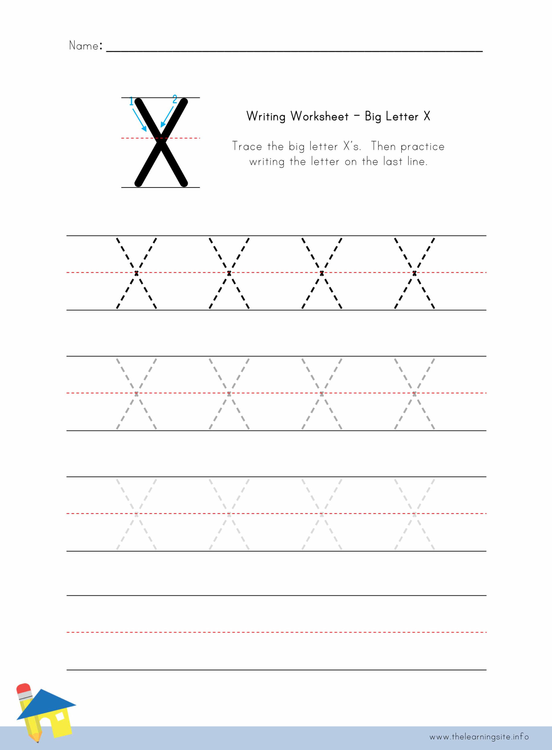 Letter X Practice Worksheet | Printable Worksheets And with regard to Letter X Worksheets For Kindergarten