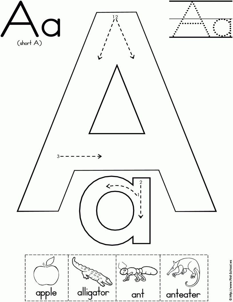 Love The Size Of The Letters On These Worksheets! Could inside 4 Year Old Alphabet Worksheets