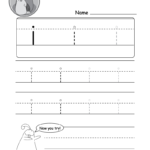 Lowercase Letter "i" Tracing Worksheet   Doozy Moo Pertaining To Letter I Worksheets