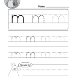 Lowercase Letter "m" Tracing Worksheet   Doozy Moo Intended For Letter M Worksheets